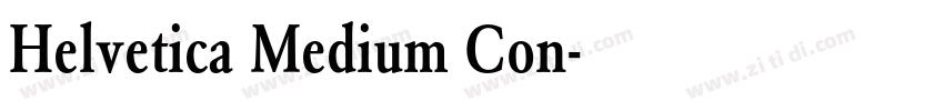 Helvetica Medium Con字体转换